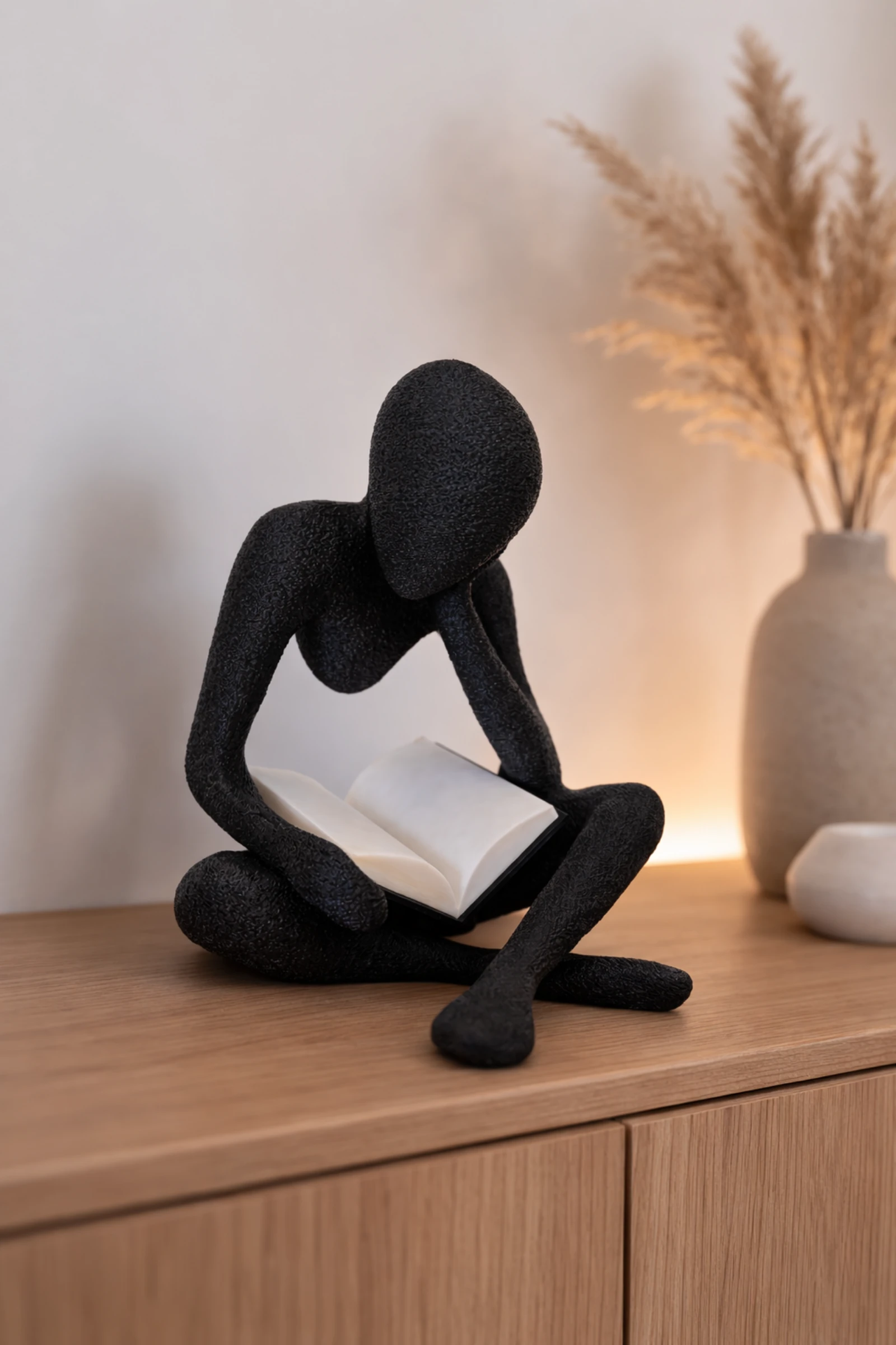 Decoratief Beeldje "Lezende Figuur" – 15 cm hoog 📚